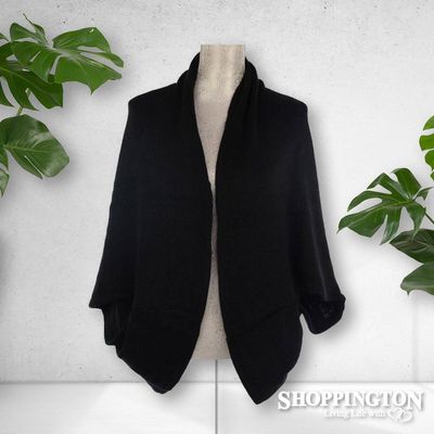 Dual Use Shrug and Scarf - Black