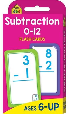 School Zone Flash Card - Subtraction 0-12