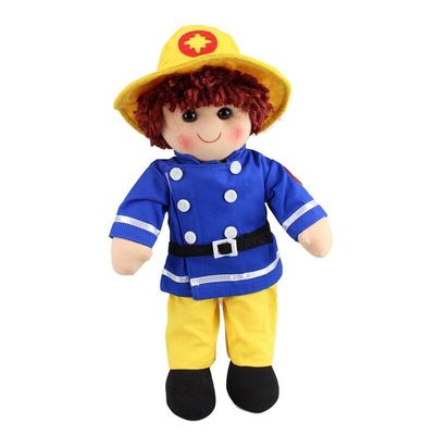 Hopscotch Rag Doll - Fireman Ted