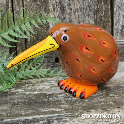 NZ Made Garden Ornament - Splashy Bird Art Kiwi