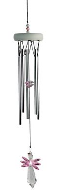 Windchime Gem tunes with crystal Angel Pink