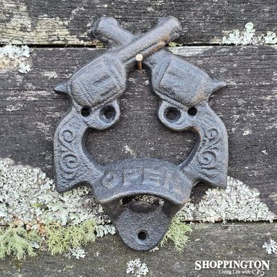 Cast Iron Pistol Bottle Opener