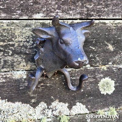 Cast Iron Bull&#039;s Head Hanger