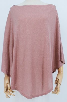 Summer Jersey Knit Split Sleeve Top - Pink