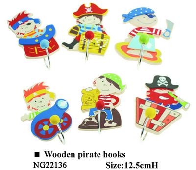 Wooden Hooks - Pirates