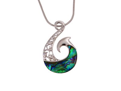 Necklace - Paua Fish Hook