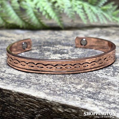 Copper Magnetic Open Bracelet