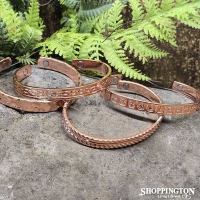 Copper Magnetic Open Bracelet