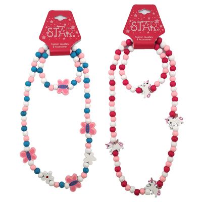 Butterfly or Unicorn Necklace &amp; Bracelet Set