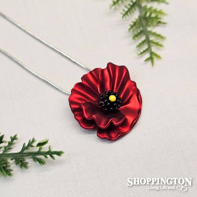 Necklace - Red Poppy