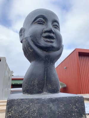 Garden Statue - Head on Hands 50cm