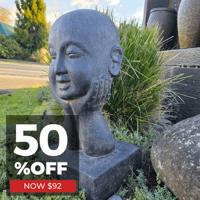 Garden Statue - Head on Hands 50cm