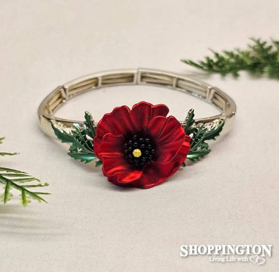 Bracelet - Red Poppy