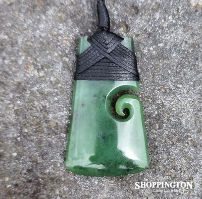 Pounamu Pendant -Toki Koru 50mm