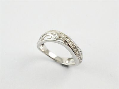Ring - Wave Zircon (Silver 925)