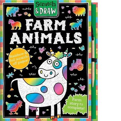 Scratch &amp; Draw - Farm Animals