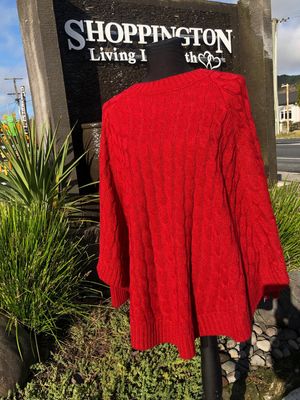 Poncho - Tube Sleeved - Red
