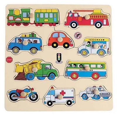 Elf Toys Peg Puzzles - Transport