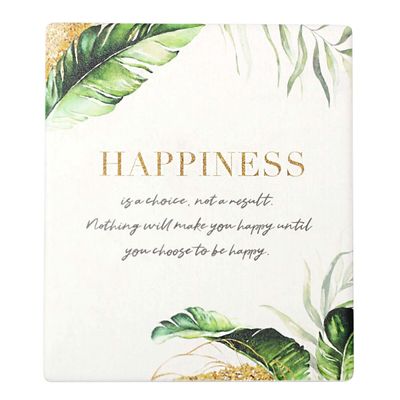 Elegant Greenery Verse - Happiness