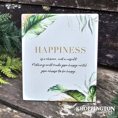 Elegant Greenery Verse - Happiness