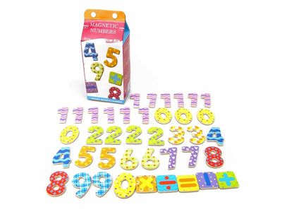 Milk Carton - Magnetic Numbers