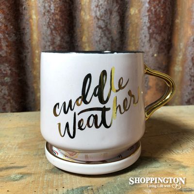 Mug and Coaster Lid Set - Cuddle Weather