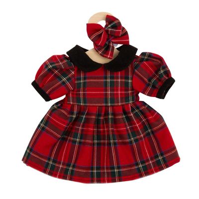 Hopscotch Dolls Clothes - Tartan Dress