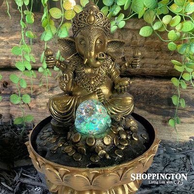 Water Fountain - Ganesh with Spinning Ball  (indoor)