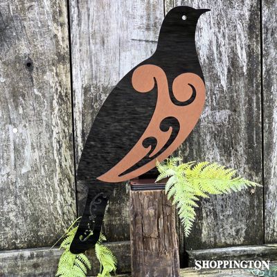 NZ Made Freestanding Kereru Garden Art