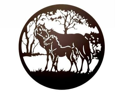 Wall Art - Horse &amp; Foal Silhouette