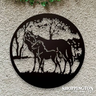 Wall Art - Horse &amp; Foal Silhouette