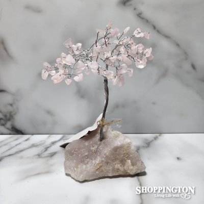 Crystal Tree - Rose Quartz Base