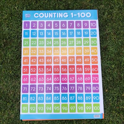 Educational Counting 1-100 Poster