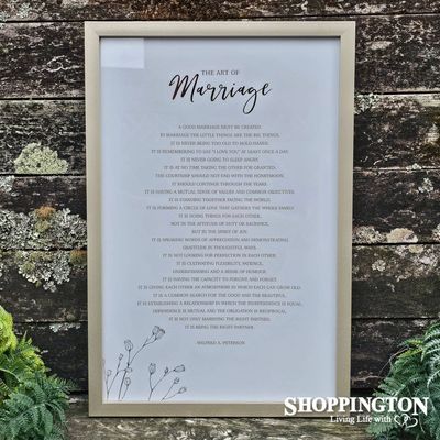 Wedding Marriage Framed Art