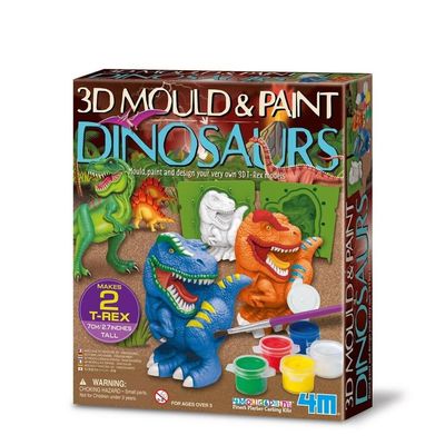 3D Mould &amp; Paint - Dinosaurs