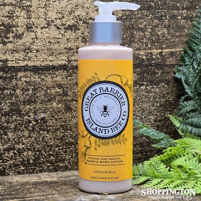 Great Barrier Island Bee Co - Kowhai &amp; Vanilla Hand &amp; Body Lotion&rdquo;