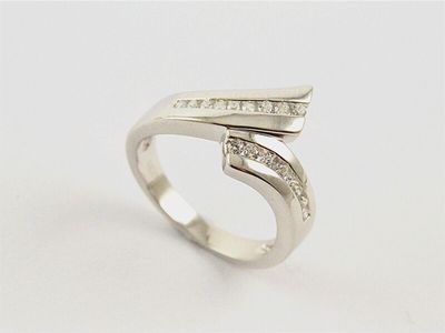 Ring - Overlap Zircon (Silver 925)