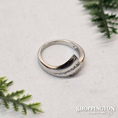 Ring - Overlap Zircon (Silver 925)