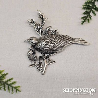 Brooch - Ox-Silver Tui