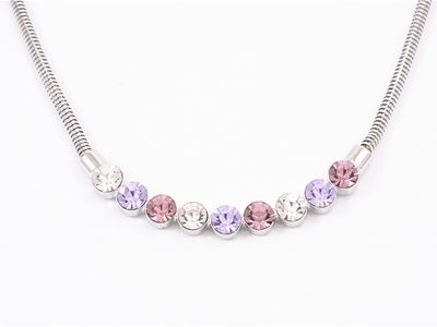 Necklace - Lavender Rhinestone