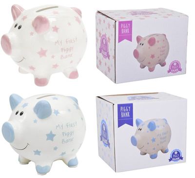 My First Piggy Bank with Stars