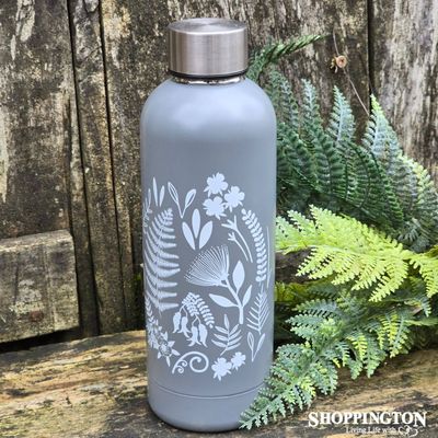 New Zealand Drink Bottle - Grey Fern