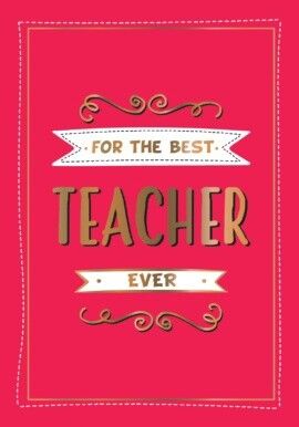 For The Best Teacher Ever - Mini Book