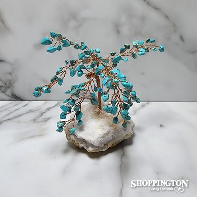 Crystal Tree - Turquentine with Crystal Base