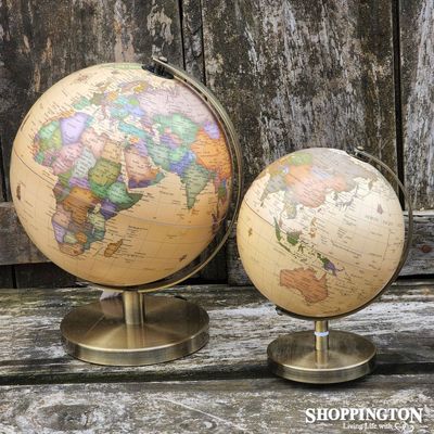 Antique Look Ocean World Globe 28cm