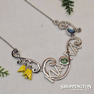 Necklace - Kowhai, Kiwi, Koru Kia Ora