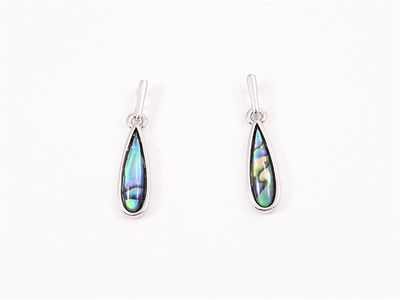 Earrings - Silver Paua Water Drops