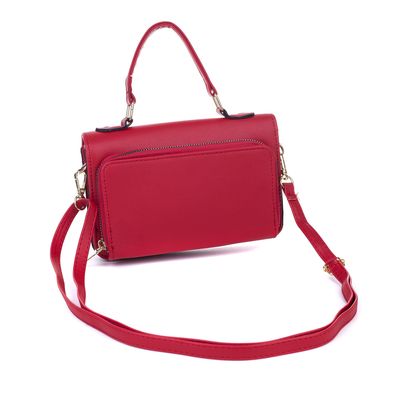 Shoulder Bag - Red side Pocket
