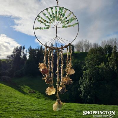 Crystal Tree of Life Dream Catcher - Aventurine