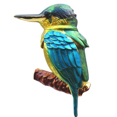 Brooch - Kingfisher